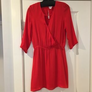 Parker red mini dress